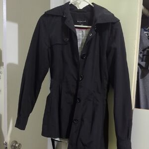 Braetan Black Men's Trench Coat